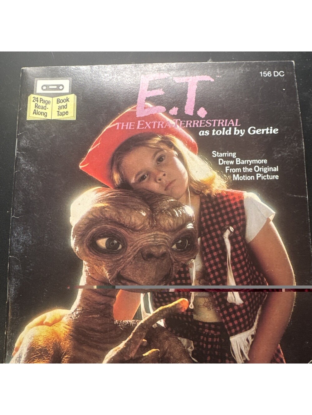 Read Along Records Disney E.T. as told by Gertie Book- BOOK ONLY